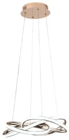 Lampadario a sospensione con filo LED dimmerabile LED/65W/230V 3000-6500K oro + telecomando