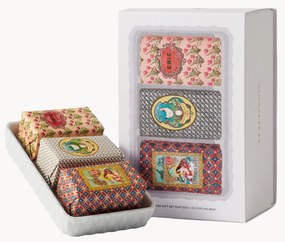 Set porta sapone con mini saponi Classico 4 pz