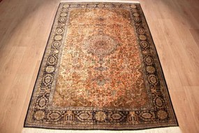 Ghom Tappeto 210x140 (Iran) Annodato A Mano