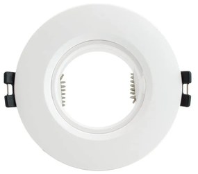 Faretto da Incasso Fisso Bianco in Policarbonato Foro Ø55-75mm