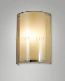Maribel applique ambra in vetro 1 luce attacco e27 ip20