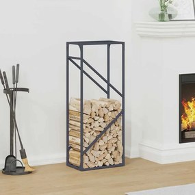 Rastrelliera Per Legna Da Ardere Antracite 40x25x100 Cm /