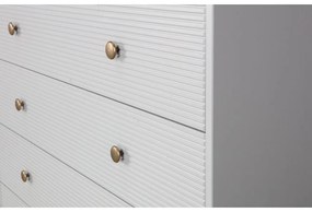 Cassettiera bassa grigio chiaro in legno di pino 94x91 cm Madu - WOOOD