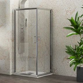 Kamalu - Box doccia angolo 80x80 scorrevole altezza 190 Kamalu-1000