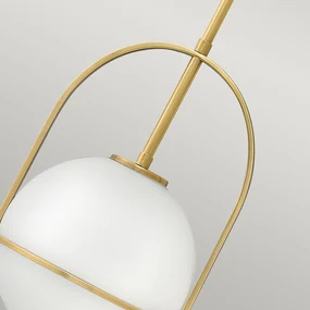Sospensione Industrial Nordica Somerset Acciaio Ottone Antico 1 Luce E27