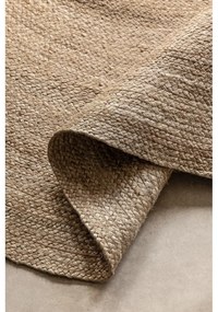 Tappeto rotondo di colore naturale in iuta reversibile ø 100 cm Braided Grey – Hanse Home