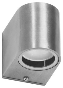 Applique da Esterno Monodirezione IP65 GU10 Stondata - Inox Base GU10