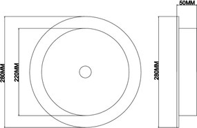 Ondaluce - Applique LED JOKEY LED/10W/230V beige fumo