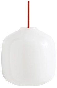 HAY - Buoy Glass 200 Lampada a Sospensione Opal/Rusty Red Hay