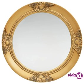 vidaXL Specchio da Parete Stile Barocco 50 cm Oro