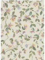 Cole & Son Carta da parati Flora - Multi/ Old Olive on Eau Du Nil