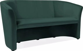 Divano TM-3 Velvet in velluto verde – 160x60x76 cm