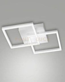 Bard applique bianca 2 luci a led 3000k - 39w - 3880 lm dimmerabile