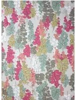 Nina Campbell Carta da parati Fairfield - Aqua/ Rose/ Pink