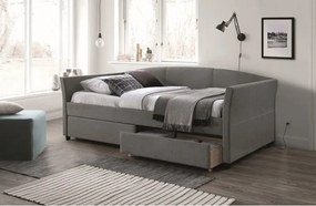 Letto imbottito Lanta grigio Tap.54 90x200 cm