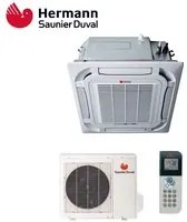 Climatizzatore Condizionatore Hermann Saunier Duval Cassetta a 4 Vie Inverter serie VivAir SDH19 18000 BTU SDH 19-050 IKN R-32 - Novit