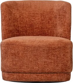 Poltrona in velluto arancione Atty - WOOOD