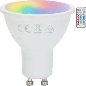 Aigostar - LED RGBW Lampadina dimmerabile GU10/4,8W/230V 3000K + telecomando