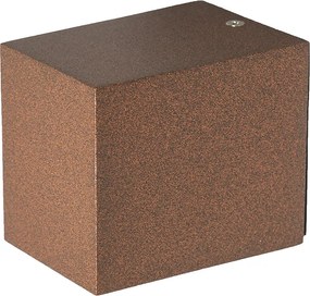 Lampada da parete intelligente marrone ruggine IP44 con Wi-Fi GU10 - Baleno