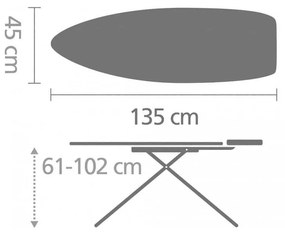 Asse da stiro Titan Oval D – Brabantia