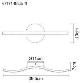 Globo 67171-6 - Plafoniera LED EVITA LED/6W/230V