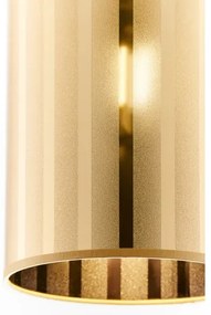 Jupiter 2090 - Lampadario sospeso a cavo CORTINA 1xE27/15W/230V oro/nero