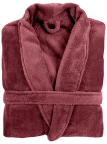 Accappatoio rosso in felpa , S/M Cozy - Tiseco Home Studio