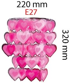 Paralume per lampadario VIKI E27 32x22 cm per bambini