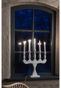 Markslöjd 706278 - Candeliere natalizio SVANEHOLM 5xE10/3W/230V pino/bianco