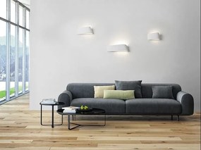 Sforzin illuminazione lampada da parete in gesso biemissione curvata sul lato delfi T224 (ULTIMI DISPONIBILI - N°4)