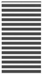 Tenda A Rullo Zebra Nero Larghezza Tessuto 115,9 Cm Poliestere /