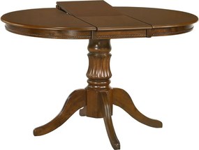 Tavolo allungabile William noce - L90/124 x l90 x h75 cm