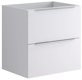 Armadietto bagno a terra Brera 2 cassetti P 45.5 x L 59.5 x H 60 cm laccato opaco bianco