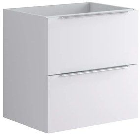 Cassettiera Brera 2 cassetti laccato opaco bianco L.59,5 H.60 P.45,5 cm