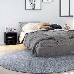 Comodini Neri 2 Pz 40x34x40 Cm İn Legno Massello Di Pino /