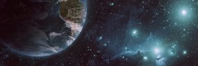 Quadro su tela – Spazio e globo terrestre