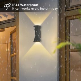 Brilagi - Applique da esterno a LED BICON LED/10W/230V antracite IP44