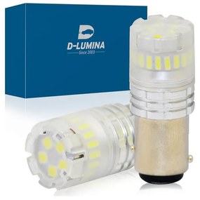 Lampada Led 1157 BAY15D P21/5W Canbus Bianco 12V No Errore IP67 Illuminazione 360 Gradi