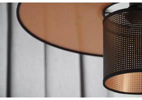 Duolla - Lampadario a plafone TOKYO SHINY 1xE27/15W/230V diametro 50 cm nero/rame