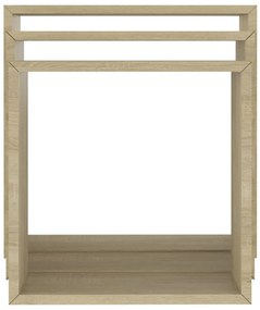 Mensole a cubo 3 pz rovere sonoma