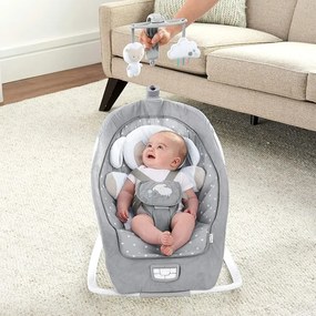 Ingenuity - Altalena per bambini con melodia CUDDLE LAMB 3xLR14