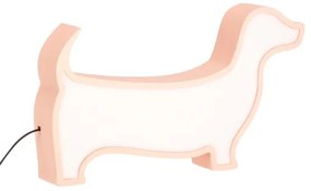 Lampada da tavolo LED per bambini DOG LED/12W/230V rosa