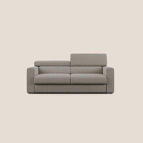 Dylan divano allungabile con pouf estraibile poggiapiedi in tessuto simil cotone impermeabile T13