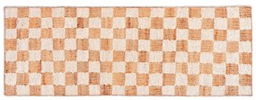 ferm LIVING - Check Wool Jute Runner 70x180 Off-white/Natural ferm LIVING