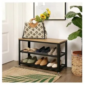 Scarpiera DAVOR marrone/nero