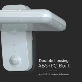 Applique a LED solare con sensore LED/15W/3,2V 4000K/6000K IP65 bianco