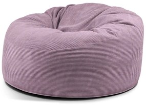 Puof a sacco viola con rivestimento in velluto a coste Om 135 – SLOWDOWN