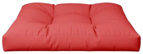 Cuscino per Pallet Rosso 80x80x12 cm in Tessuto