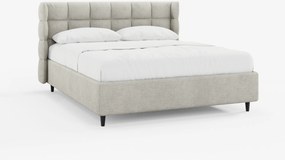 RAGNAR letto imbottito con vano contenitore e testiera capitonné avvolgente - elegante tessuto certificato Oeko-Tex®