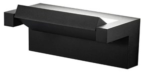 Applique Moderna Esterno Corner Alluminio Nero Led 18W